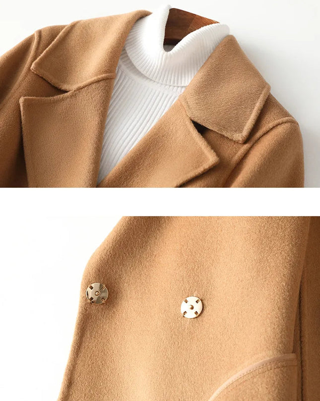 Eleganter Damen Wollmantel für Herbst & Winter – Zeitloses Design, Langer Mantel Damen, Mäntel Damen, Hochwertige Verarbeitung 4