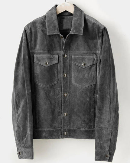 Faux Wildlederjacke Herren – elegant 4