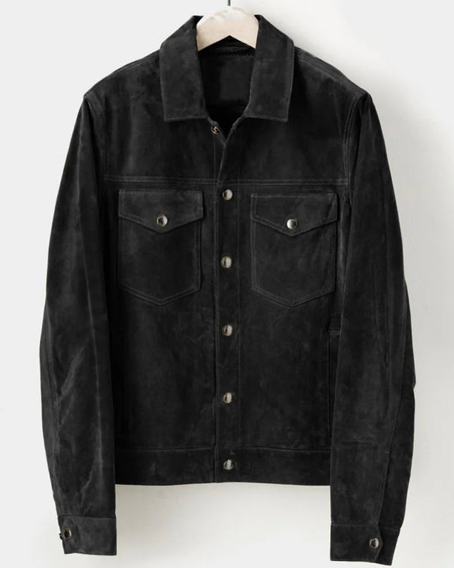 Faux Wildlederjacke Herren – elegant 7