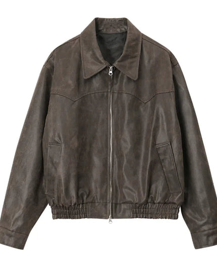 RÆNANCE – Herren Lederjacke aus hochwertigem PU Leder 0