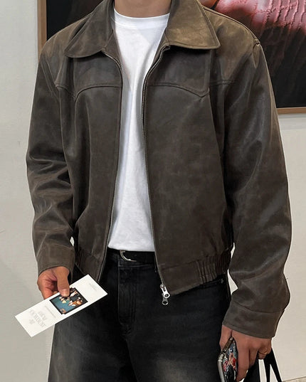 RÆNANCE – Herren Lederjacke aus hochwertigem PU Leder 1