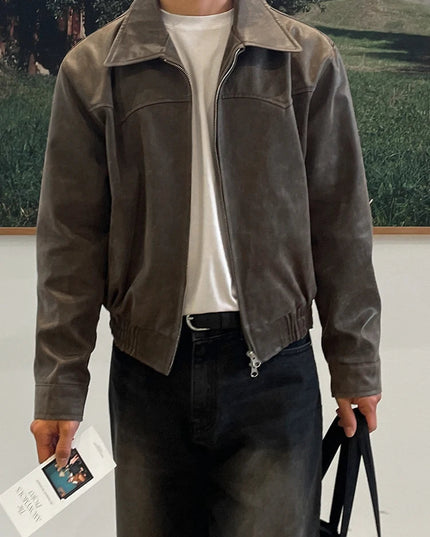 RÆNANCE – Herren Lederjacke aus hochwertigem PU Leder 2