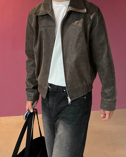 RÆNANCE – Herren Lederjacke aus hochwertigem PU Leder 3