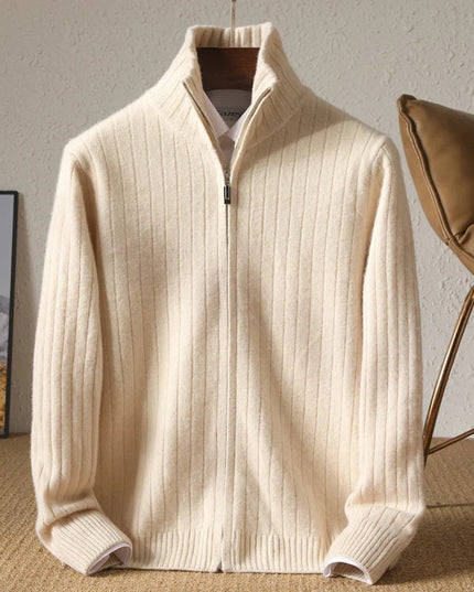 RÆNANCE – Herren Strickjacke aus 100% Merino Wolle 1