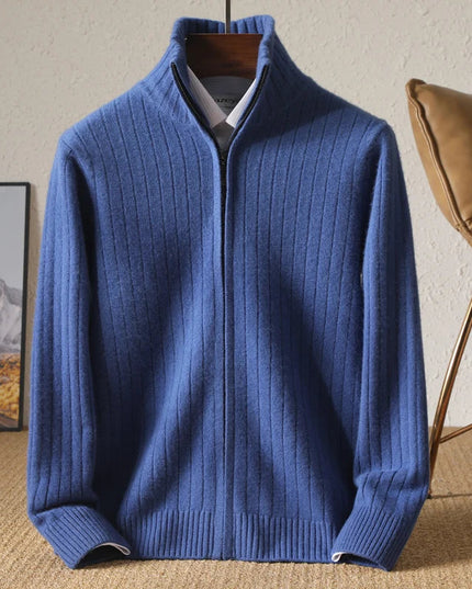 RÆNANCE – Herren Strickjacke aus 100% Merino Wolle 2