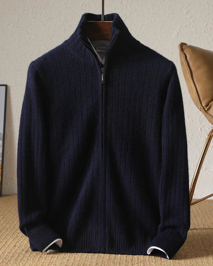 RÆNANCE – Herren Strickjacke aus 100% Merino Wolle 4