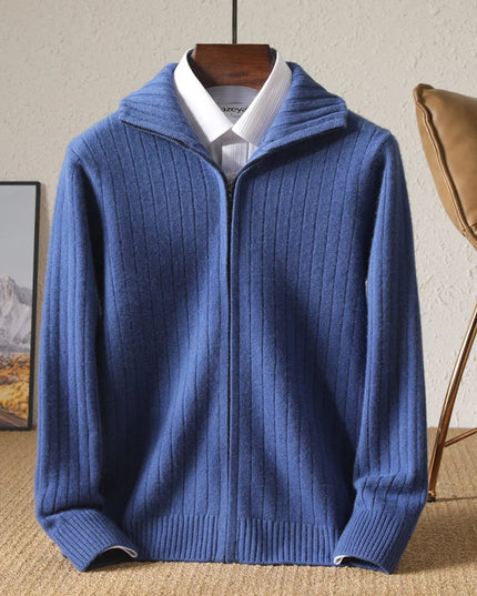 RÆNANCE – Herren Strickjacke aus 100% Merino Wolle 7