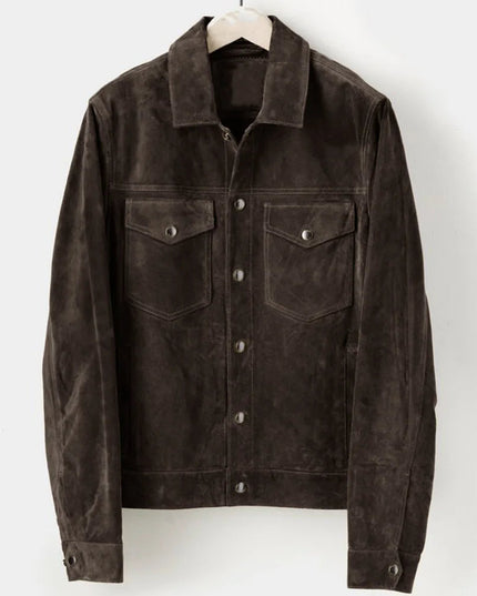 RÆNANCE – Sam Herren Jacke aus Faux Wildleder 5