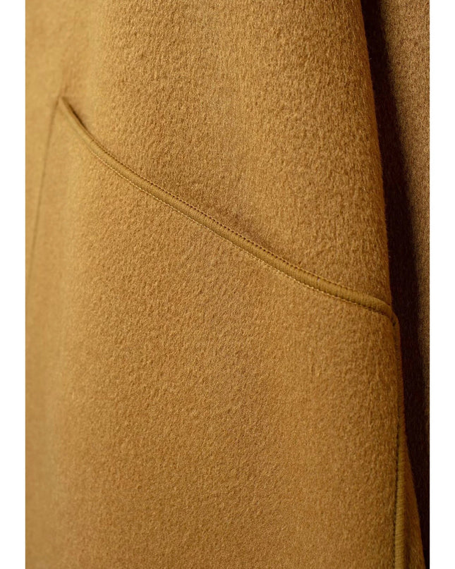 Wollmantel Damen Winter – beige minimalistisch 2