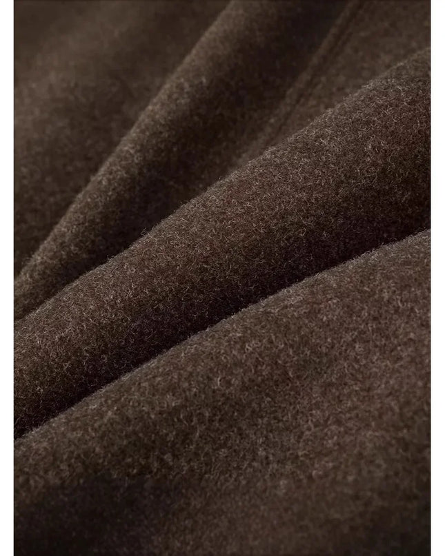 Wollmantel Damen – beige winterlich elegant 3